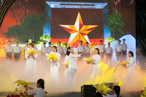 Chương trình chính luận nghệ thuật đặc biệt nhân dịp kỷ niệm 50 năm Giải phóng Côn Đảo (1-5-1975 – 1-5-2025) với chủ đề “Côn Đảo – Hùng ca ý chí Việt Nam”. Ảnh: BTC