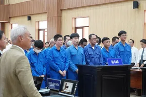 Quang cảnh phiên tòa xét xử Nguyễn Văn Thanh và đồng phạm