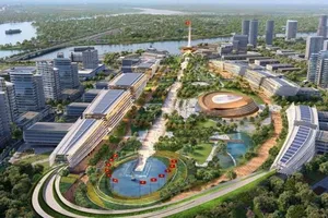 Một trong các phối cảnh Trung tâm chính trị - hành chính tỉnh Đồng Nai. Ảnh: Sở XDĐN