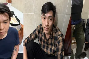 Các đối tượng bị bắt giữ. Ảnh: CAĐN