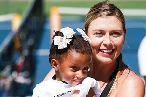 Maria Sharapova đang rất tươi tắn ở California.