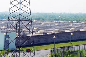 Một góc khu xử lý nước thải Bình Hưng