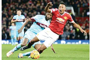 Mùa trước, Man.United từng bị West Ham “níu” chân trên sân nhà 