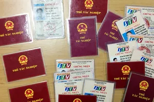 Nhiều thẻ tác nghiệp bị phát hiện
