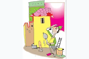 Quét vôi ở phố