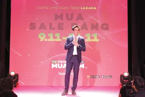 Ông Alexandre Dardy, CEO Lazada, phát biểu tại buổi công bố Cách mạng Mua sắm lần thứ 6