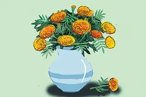 Nội và bông vạn thọ 