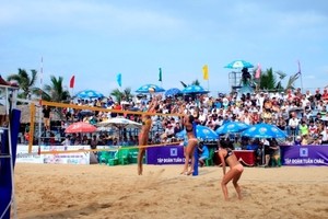 下龍市巡州亞洲女子沙灘排球賽。（圖源：互聯網）