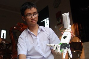 圖為廣治省廣治市高中學校11A3年級學生范輝。（資料圖：互聯網）