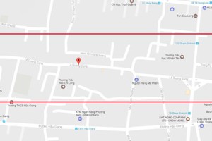 從昨(15)日起至10月8日，每晚10時至第二天清晨5時，禁止所有汽車及三輪車在黎光充街 (從梅春賞街至鳴鳳街路段) 行駛的街道示意圖。（圖源：互聯網）