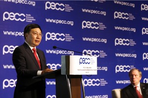政府副總理范平明在PECC會議上致開幕詞。（圖源：VGP）