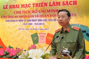 公安部長蘇霖在開幕式致詞。（圖源：互聯網）