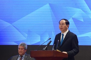 國家主席陳大光在開幕會上發表指導意見。（圖源：仲海）