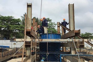 回收場地工作遇困，第二郡美水交通樞 紐的施工進度受影響。