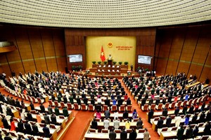 第十四屆國會第三次會議全景。（圖源：VGP/日北）