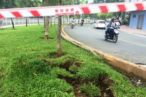 圖為沙井蓋爆破後的現場。（圖源：黎齋）