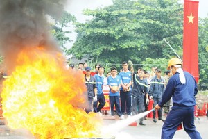 本市在多個單位展開消防演習。（資料圖：互聯網）