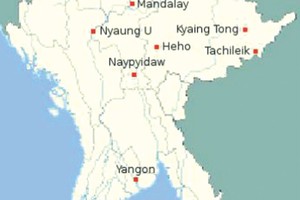 飛機在Dawei附近失事。（圖源：互聯網）