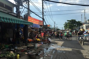 圖為本市平盛郡阮齒街的某一自發性街市。（資料圖：草商）