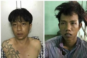 被抓獲的兩名歹徒。（圖源：互聯網）