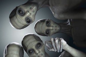 外星人模擬圖。（圖源：互聯網）