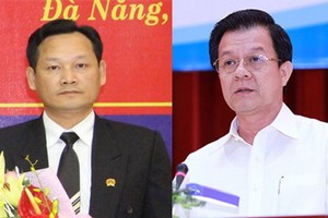 圖為河內高級人民法院副院長阮文進（左）和前江省省委常務副書記黎鴻光被委任為最高人民法院院長。（圖源：互聯網）