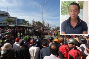 案發現場及嫌犯黃細越(小圖)。(圖源：阮鐘-桂河)