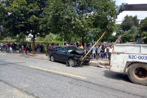 圖為該起交通事故現場。（圖源：武彝）