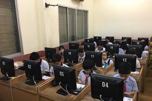 圖為本市第三郡某一小學電腦室。（示意圖源：互聯網）