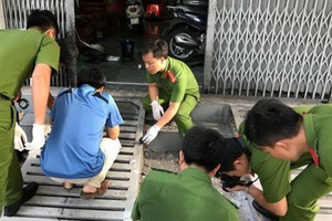 公安機關在現場調查爆破事故起因。（圖源：互聯網）