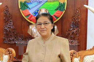 圖為老撾人民民主共和國國會主席巴妮‧雅陶都。（圖源：越通社）