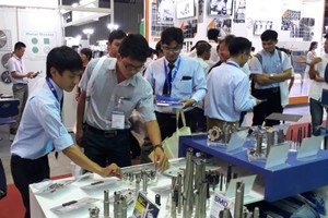 圖為某一參展攤位。（圖源：黎英）