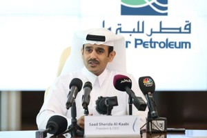 卡塔尔石油公司首席执行官萨阿德·卡阿比透露，卡塔爾決定大幅提高液化天然氣產量。（圖源：Qatar Petroleum）