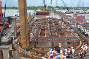 市治水項目完成近40%施工量。（圖源：VNN）