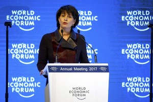 圖為瑞士總統桃莉絲‧洛伊特哈德(Doris Leuthard)。（資料圖源：互聯網）