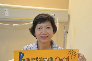 病情好轉的博惠芳很樂意跟其他癌症患者分享抗癌心得。