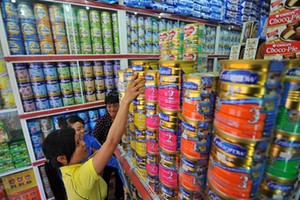 百貨店裡的奶品。（示意圖源：互聯網）