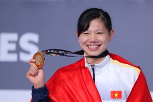 阮氏映圓刷新東運會游泳紀錄。