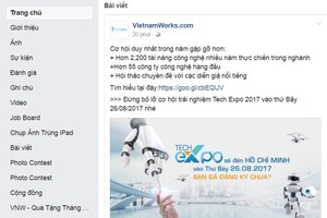 本市將於8月26日舉辦的科博招聘會(Tech Expo 2017)。（圖源：Tech Expo 2017粉專頁截圖）