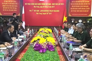圖為越日第五次國防政策對話現場照。（圖源：日南）