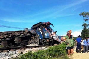 昨日廣平省布澤縣發生的1起交通事故，導致1司機受重傷。（圖源：互聯網）