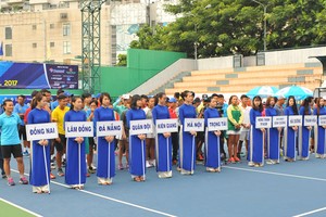 參加2017 Vietravel盃國家網球錦標賽的各團體。