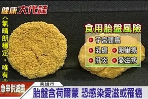 吃胎盤不僅無益反有健康風險。（圖源：互聯網）