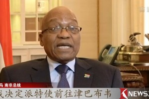 非洲聯盟籲津巴布韋各方和平解決政治危機。（圖源：網絡視頻截圖）