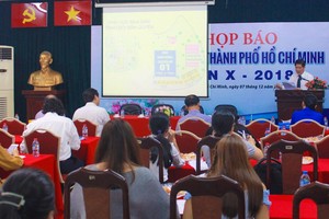 圖為介紹本市第十次書展活動的新聞發佈會現場一瞥。（圖源：Fahasa）