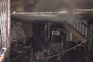 火勢熄滅後的現場一片狼藉。（圖源：CTV）