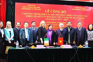 民族委員會與愛爾蘭大使同與會代表合影。（圖源：cema.gov.vn）