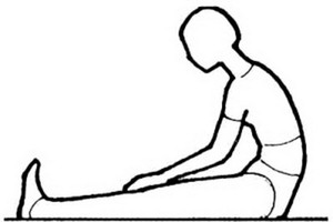 直腿坐，強腰腎。（示意圖源：互聯網）