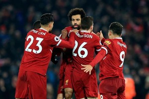 利物浦主場４比３取勝曼城。