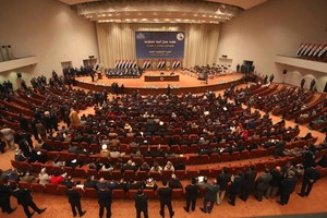 伊拉克議會和總統22日先後批准今年5月12日舉行議會選舉投票。（圖源：AP）